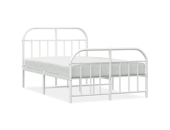 VidaXL Wit Metalen Bedframe 120x200cm - 63% Korting