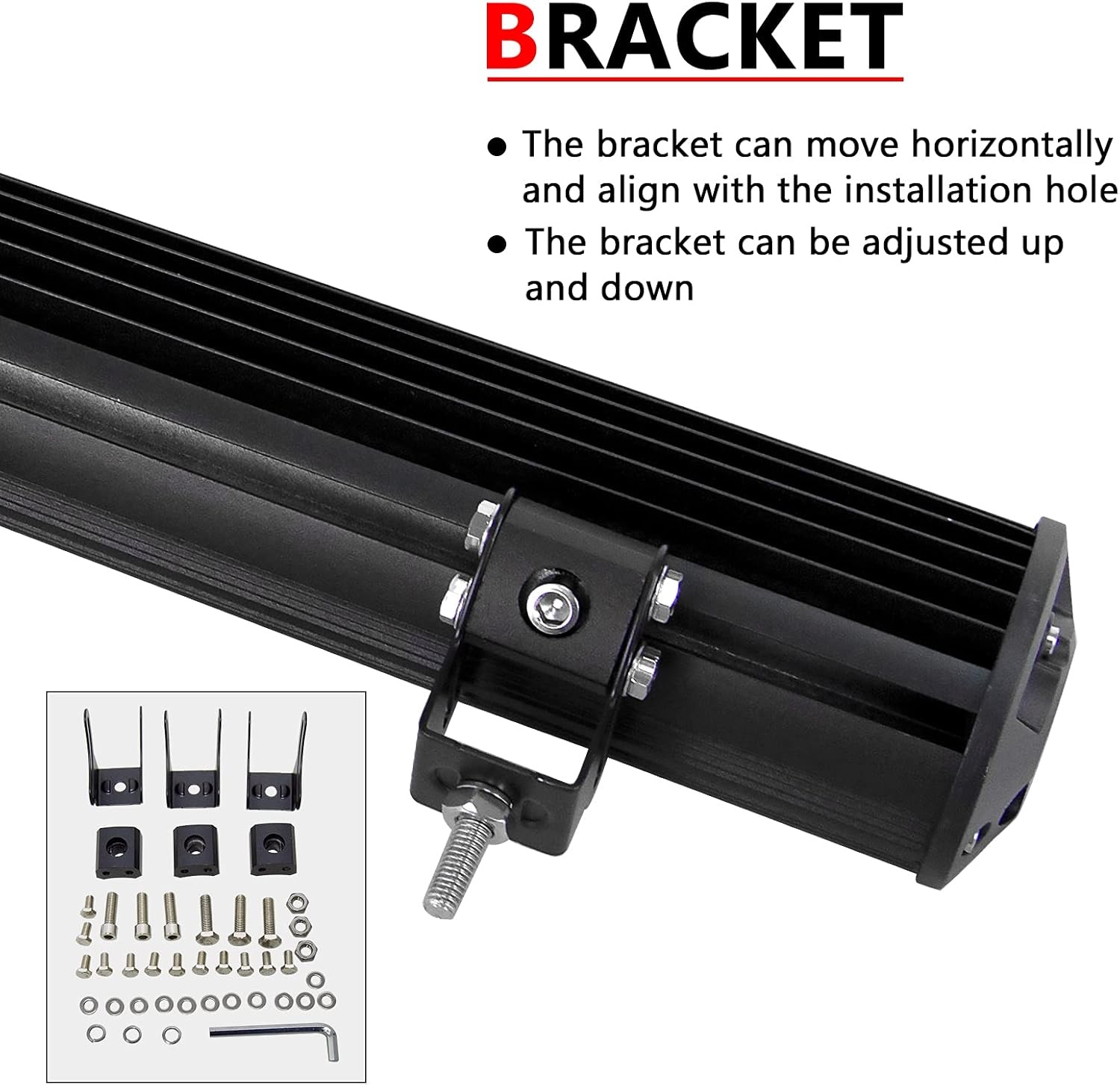 PICAA LED Light Bar 39" 540W Zwart - 58% Korting