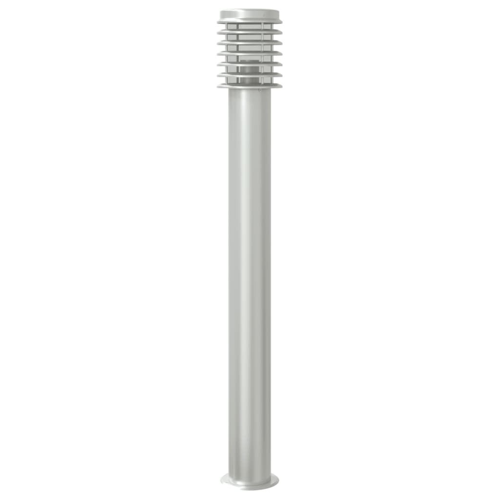 vidaXL Buiten Vloerlamp Roestvrij Staal - 110cm - Zilver - 32% Korting