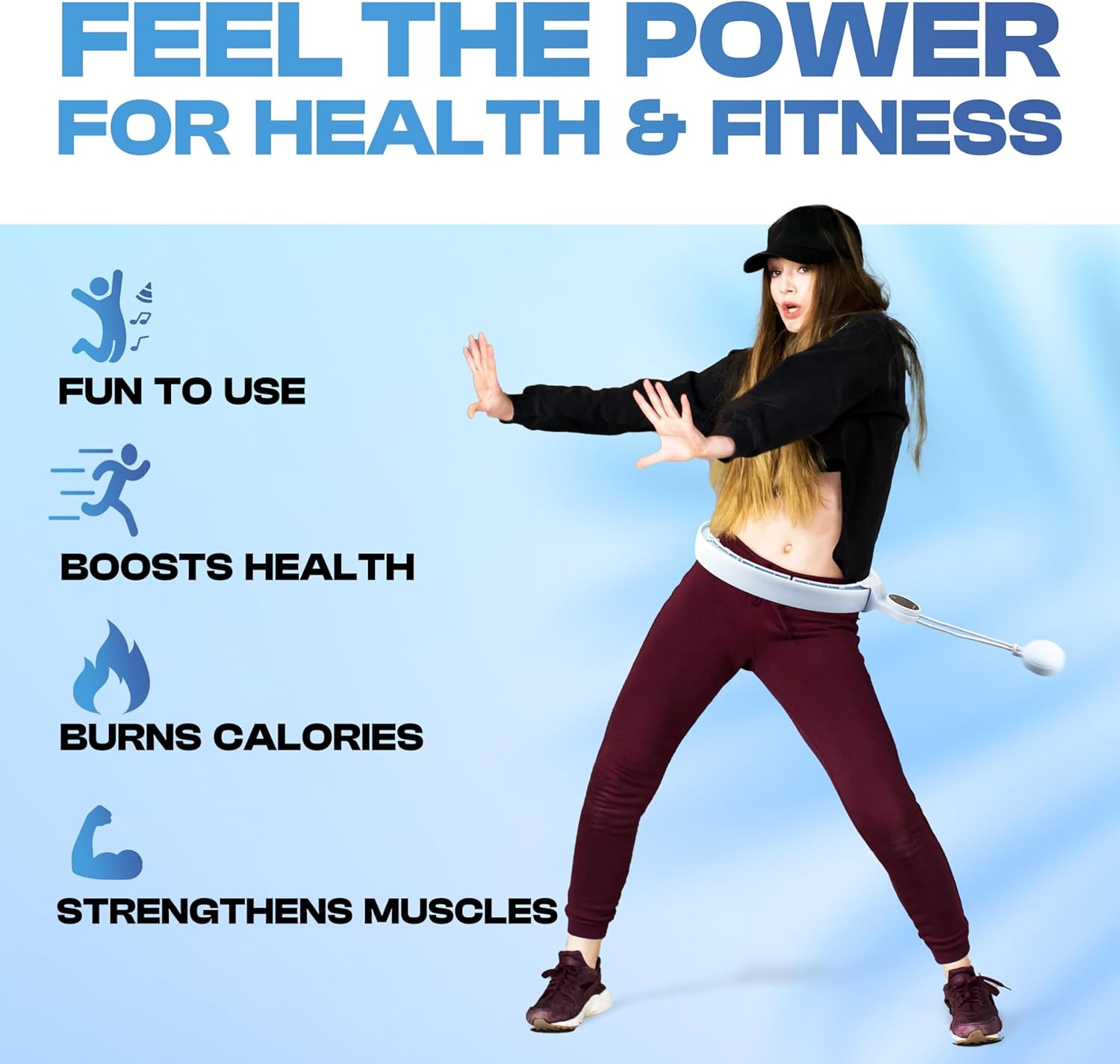 Smart Hula Hoop met Gewicht: 35% Korting! (70-110 cm)