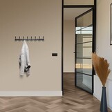 TOJ Wandkapstok RVS Mat Zwart 75CM - 21% Korting