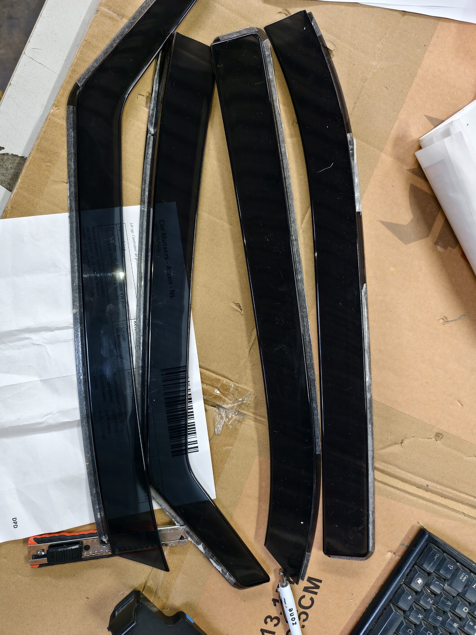 Zijwindschermen VW Bus T5 T6 (vanaf '03) - Zwart Rook - 52% Korting!