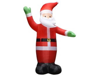 vidaXL Opblaasbare Kerstman met LED's - 4,5m - 54% Korting