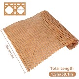 Gevlochten Rotan Band (Koffie) - 50x150cm - 56% Korting
