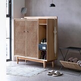 Gevlochten Rotan Band (Koffie) - 50x150cm - 56% Korting