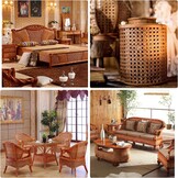 Gevlochten Rotan Band (Koffie) - 50x150cm - 56% Korting