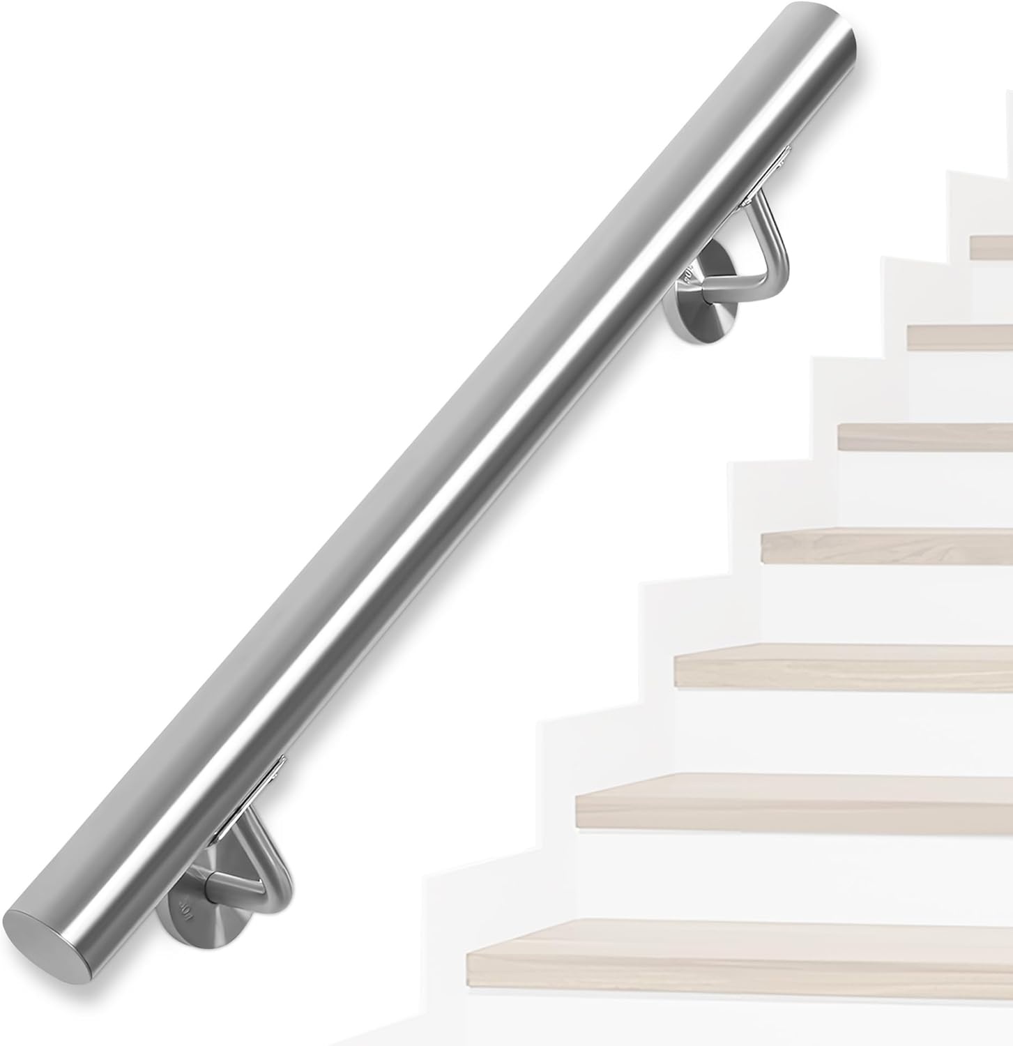 Zilveren RVS Trapleuning 100cm - 43% Korting!