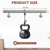 Zilveren RVS Trapleuning 100cm - 43% Korting!