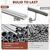 Zilveren RVS Trapleuning 100cm - 43% Korting!