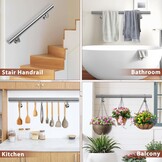 Zilveren RVS Trapleuning 100cm - 43% Korting!