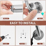 Zilveren RVS Trapleuning 100cm - 43% Korting!