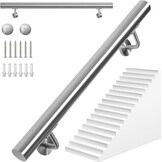 Zilveren RVS Trapleuning 100cm - 43% Korting!