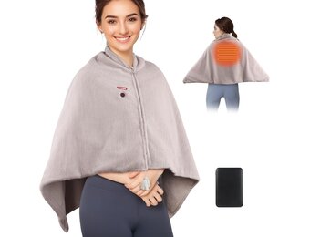 Elektrische Sjaal Zwart (38% korting) + Powerbank