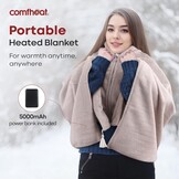 Elektrische Sjaal Zwart (38% korting) + Powerbank