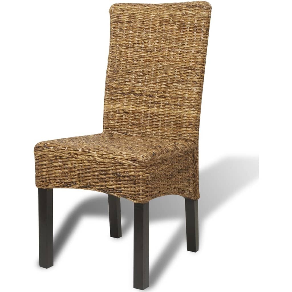 vidaXL Eetkamerstoelen: 2x Abaca & Mangohout, 41% Korting!