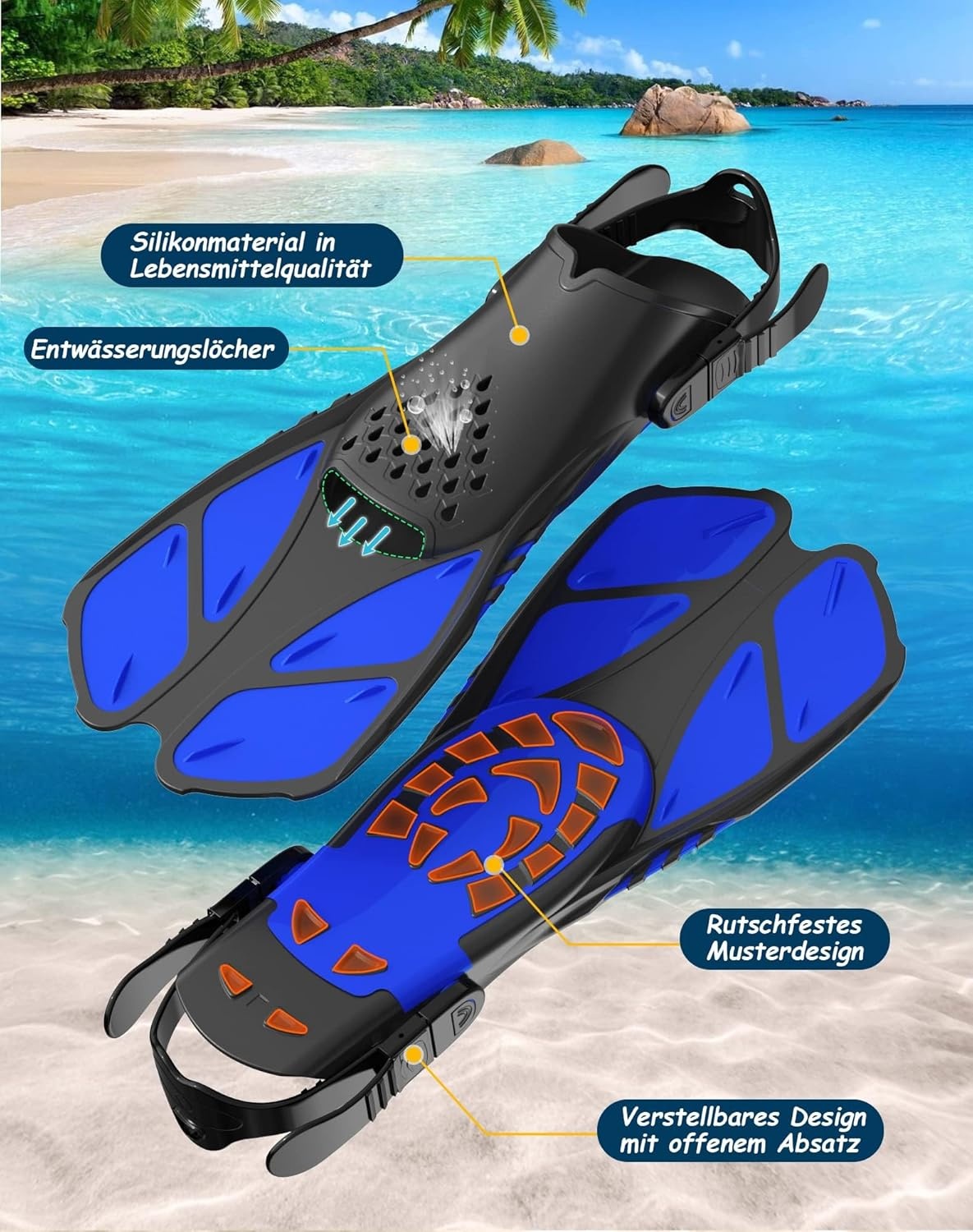 Zenoplige Snorkelset met Flippers & Masker - 37% Korting