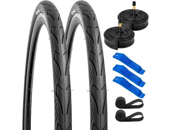 YunSCM Fietsbanden 20x1.95 Zwart (2-Pack) - 39% Korting