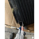 XL Zwarte Geribbelde Deurmat 120x180cm - 52% Korting