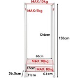 UNHO Metalen Kledingrek Wit - 28% Korting | Compact & Mobiel