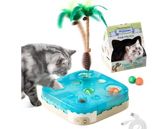 Migipaws Interactief Kattenspeeltje 7-in-1 Blauw/Groen (23% Korting!)