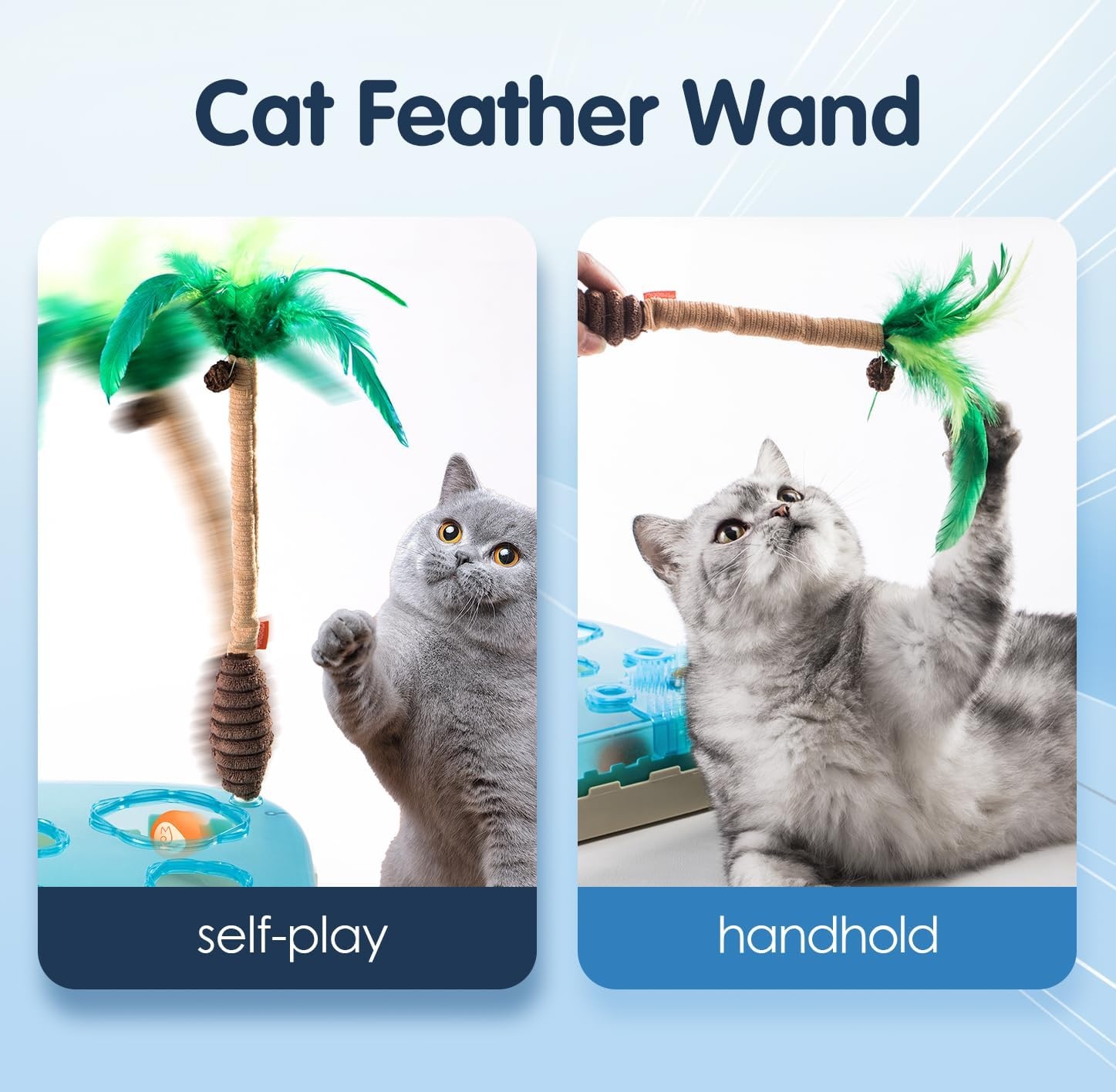 Migipaws Interactief Kattenspeeltje 7-in-1 Blauw/Groen (23% Korting!)