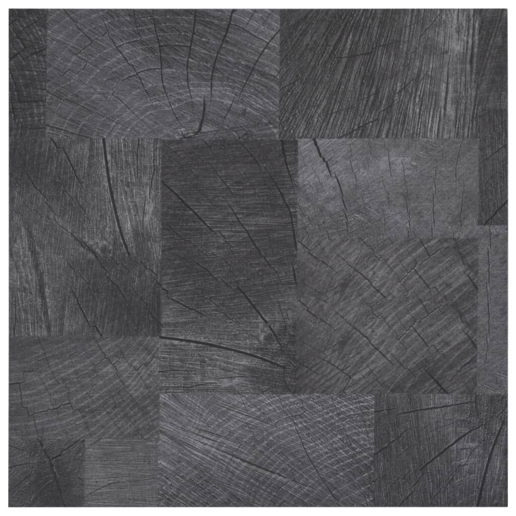 Retourtje: Zelfklevende PVC vloerplanken houtstructuur grijs - 5,11m² - 46% Korting!