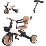 Newyoo 5-in-1 Driewieler & Loopfiets (Donkergrijs) - 36% Korting!