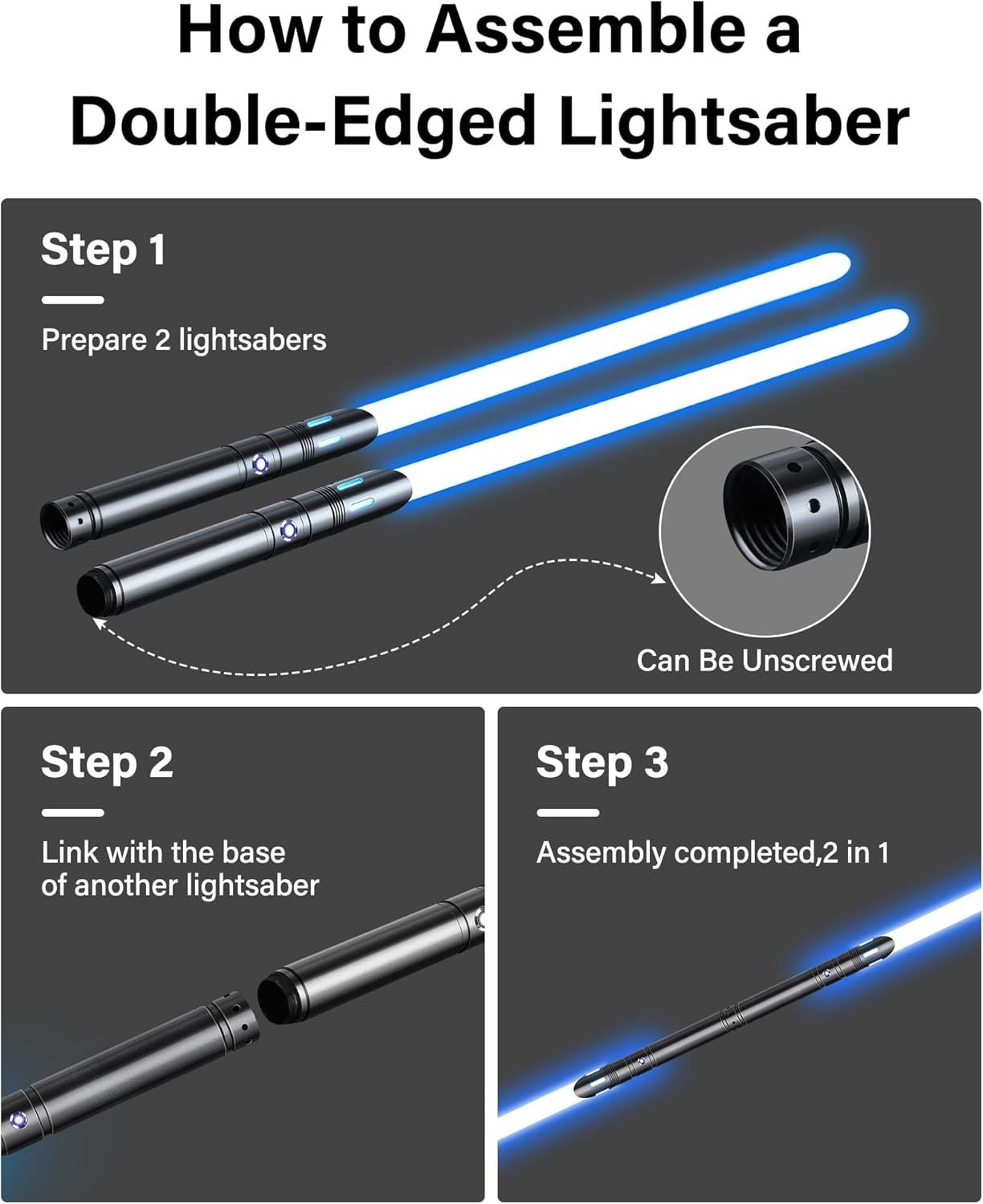 RGB Dubbel Lichtzwaard Set (2-pack) - 14% Korting!