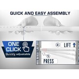 Gordijnroede Wit 360-410cm - Geen Boren (39% Korting)