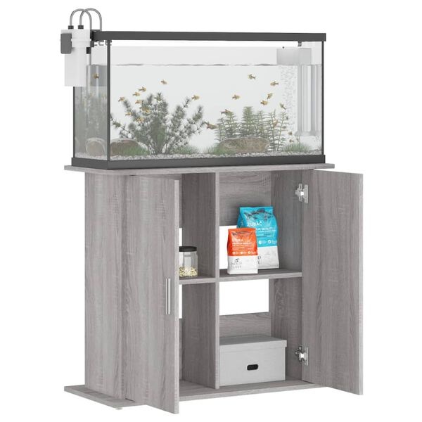 vidaXL Aquariumstandaard Grijs Sonoma Eiken - 40% Korting!