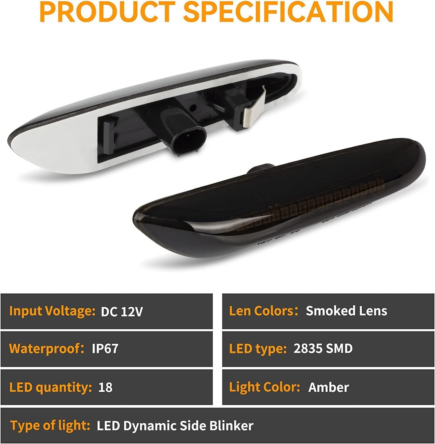 2x Dynamische LED Zijindicatoren BMW - 24% Korting