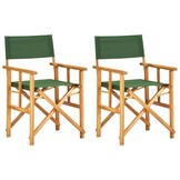 VidaXL Regisseursstoelen (2x) - Hout & Groen, 73% Korting!