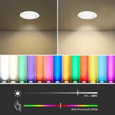 KYOTECH LED Inbouwspots 6 stuks - RGB + Warm Wit, 33% Korting!