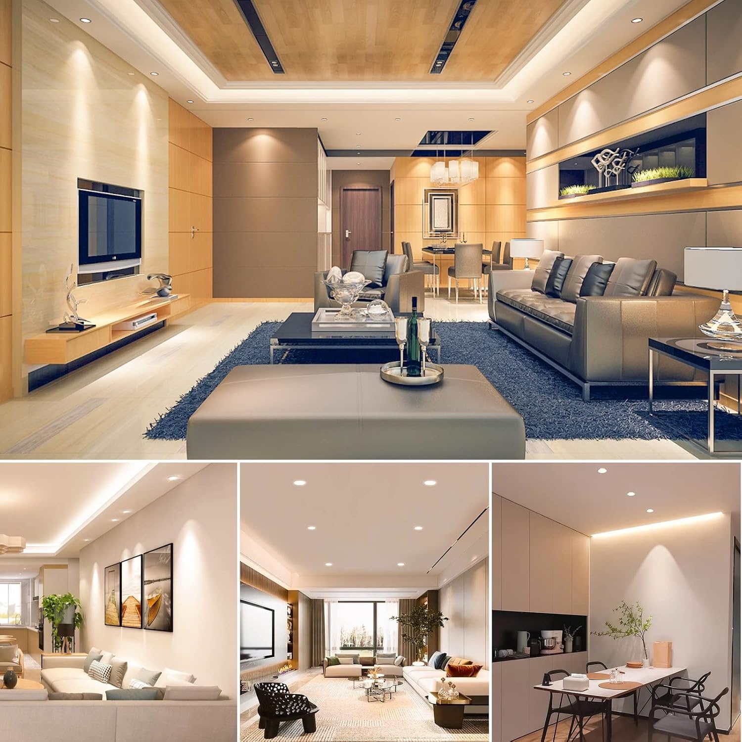 KYOTECH LED Inbouwspots 6 stuks - RGB + Warm Wit, 33% Korting!