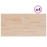 4x vidaXL Grenenhouten Tafelbladen 90x45 cm - 53% Korting!