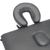 vidaXL Massagetafel 3 zones, hout, antraciet - 34% korting