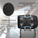 Zwarte Reisrugzak met Korting - Waterbestendig & Laptopvak