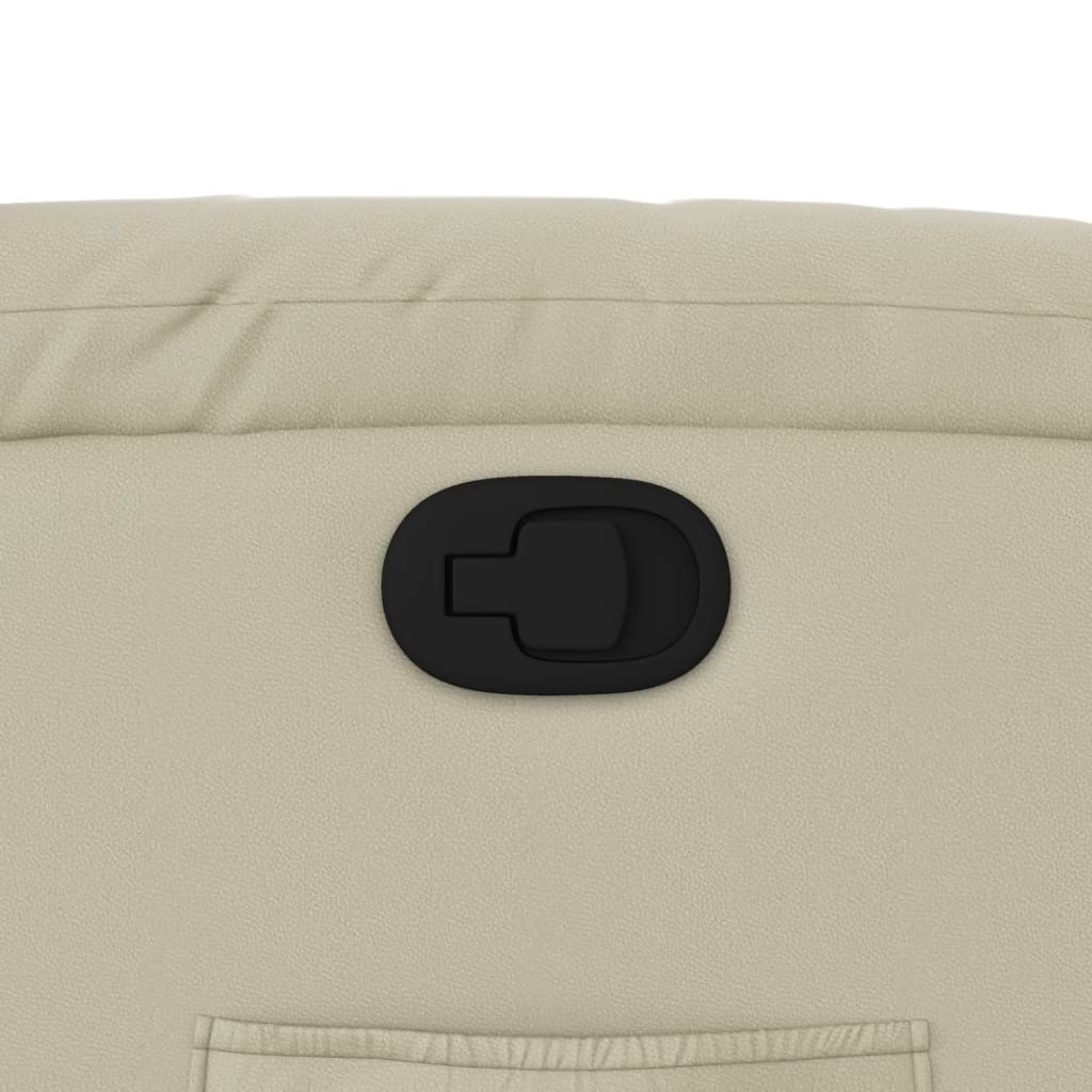 vidaXL Fauteuil Kunstleer Crème - 41% Korting!