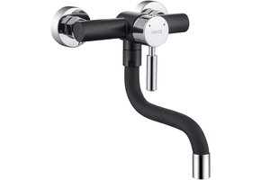 ONECE Keukenkraan Zwart - Wandmontage, 360° Draaibaar (38% Korting)