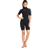 Zwarte Dames Wetsuit 3mm Neopreen - Korte Mouwen - -7%