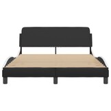VidaXL Zwart/Wit Kunstleer Bedframe 120x200 cm - 51% Korting!