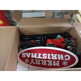 VidaXL Kerst Straatlantaarn met Kerstman & Sneeuw - 180cm (73% korting)