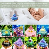 Orgonite Piramide Blauw/Goud (60mm) - 11% Korting