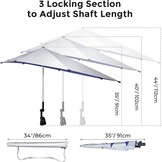 G4Free Parasol Blauw/Grijs - 36% Korting