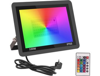 RGB LED Buiten Spot 100W IP66 - 18% Korting!