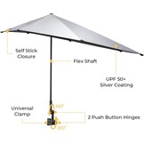 G4Free XL Strandparasol Zwart - 33% Korting