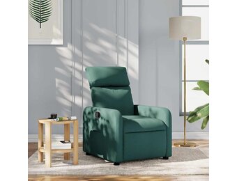 vidaXL Fauteuil Verstelbaar Stof Donkergroen - 41% Korting!