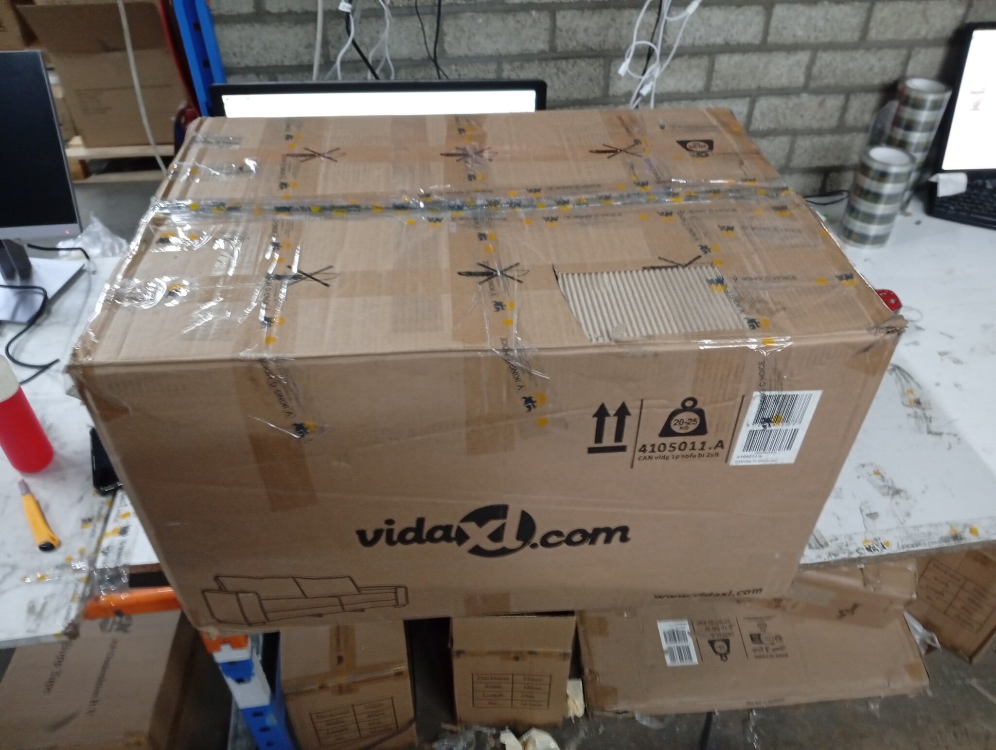 VidaXL Tweezitsbank 67% Korting - Donkergrijs Fluweel