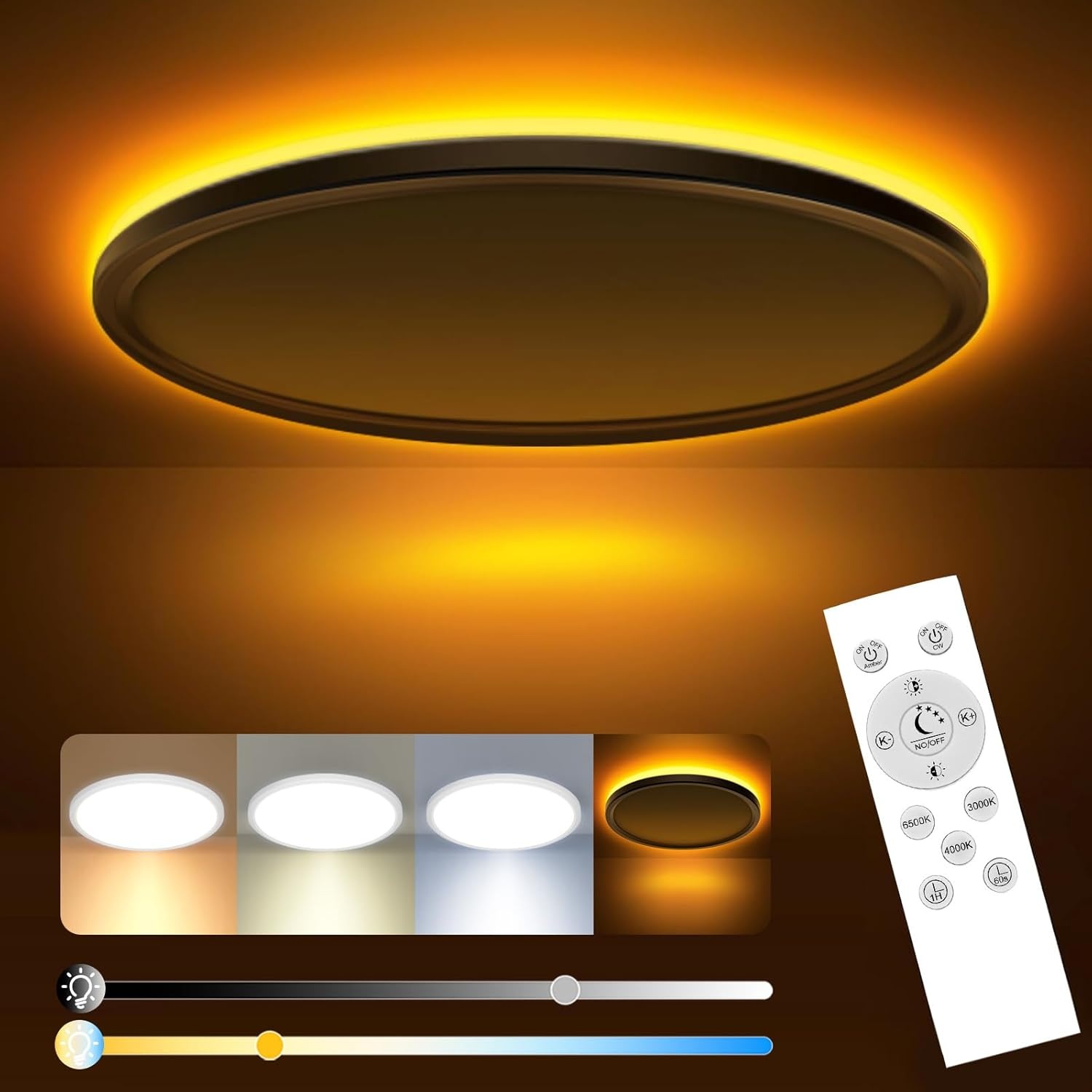 Slochi LED Plafondlamp - Dimbare Verlichting (43% Korting)