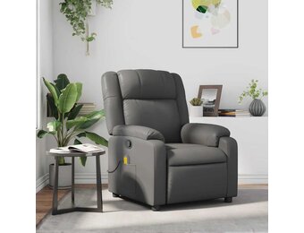 Geretourneerde Grijze Massagestoel Kunstleer - 52% Korting